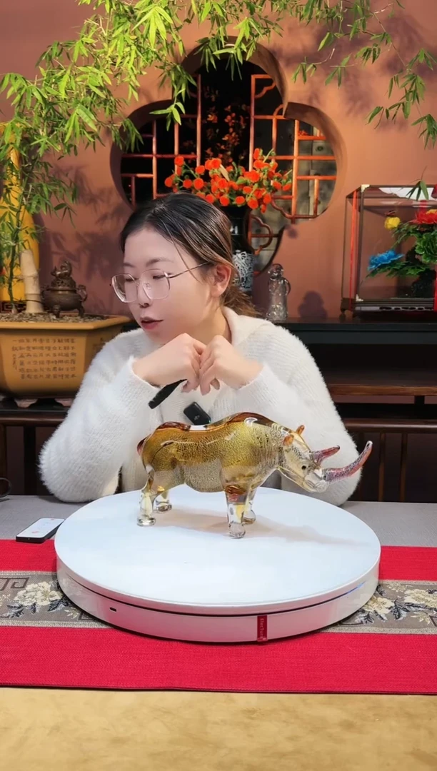 【闪购商品】琉璃手工艺品犀牛摆件