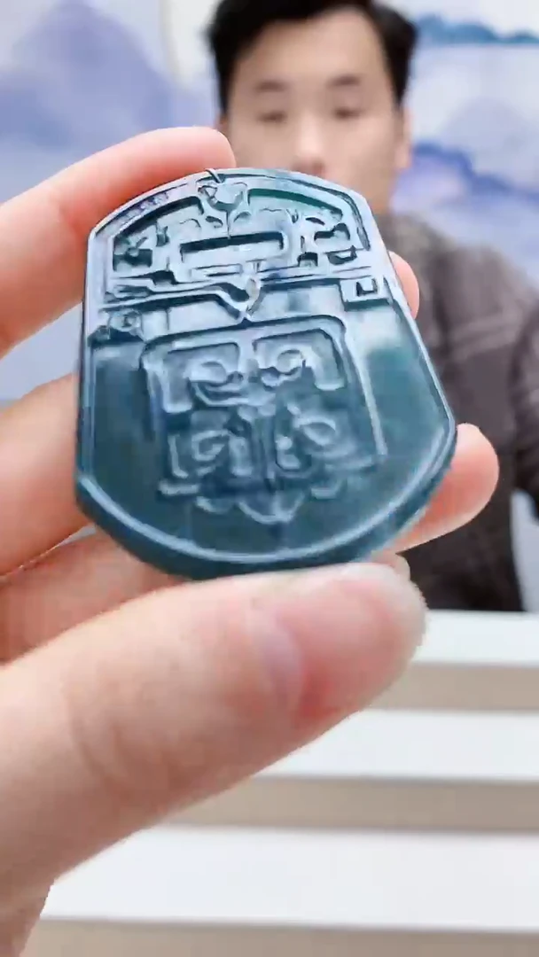 未镶嵌定制翡翠5150lr-毛货挂件46