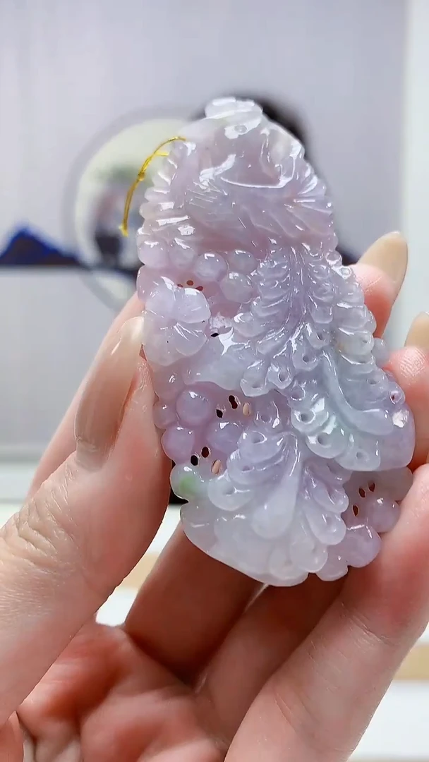 未镶嵌定制翡翠4829MM-毛货挂件19