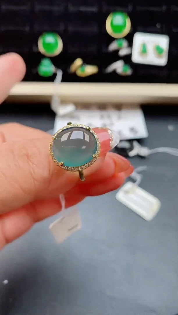 【闪购商品】翡翠戒指银S925镶嵌508050