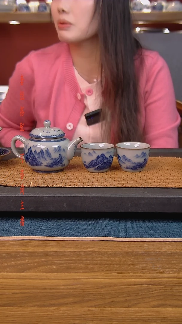 美*简装家用款3件套 老陶泥开片纹陶瓷茶具