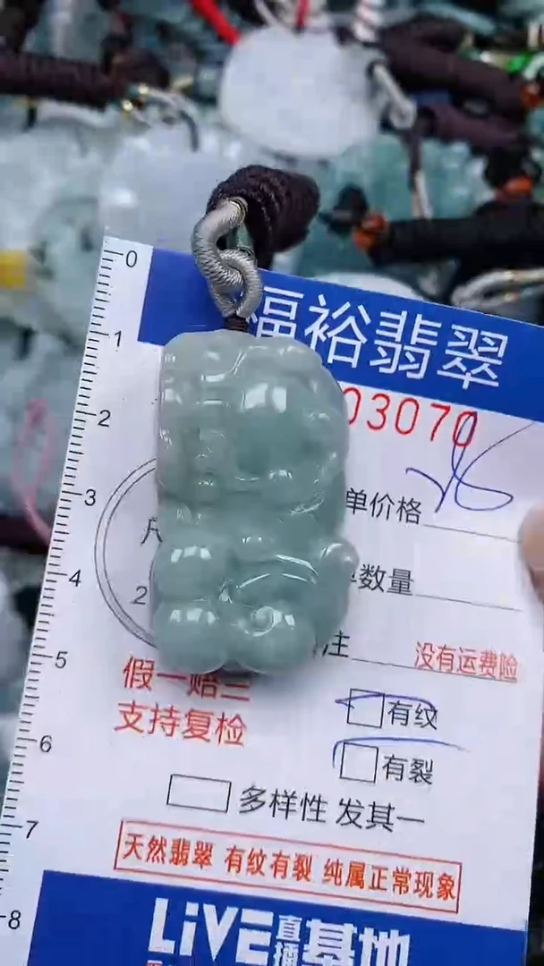 翡翠未镶嵌颈饰...0003070