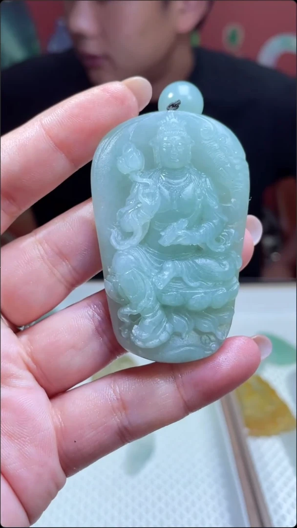 定制翡翠未镶嵌普贤
