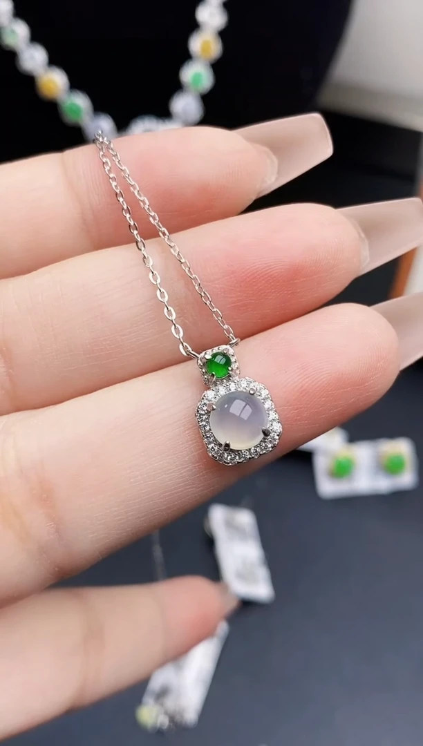 银S925镶嵌戒指翡翠0463