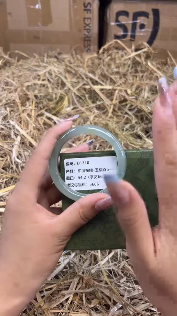 未镶嵌手镯石英质玉d1310-圈口54.2