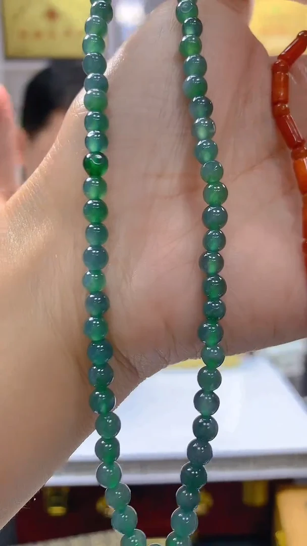 定制翡翠未镶嵌毛货闪购链接XDS032带珠链