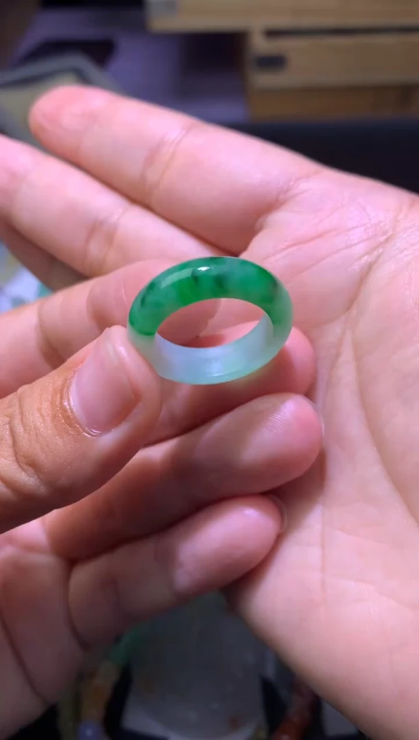 未镶嵌定制翡翠毛货 16圈口6.2-3.8