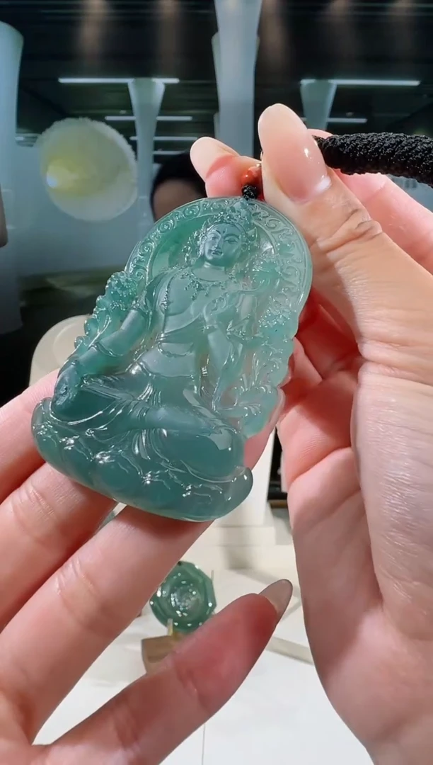 翡翠未镶嵌吊坠(不含链)度母多样性发一