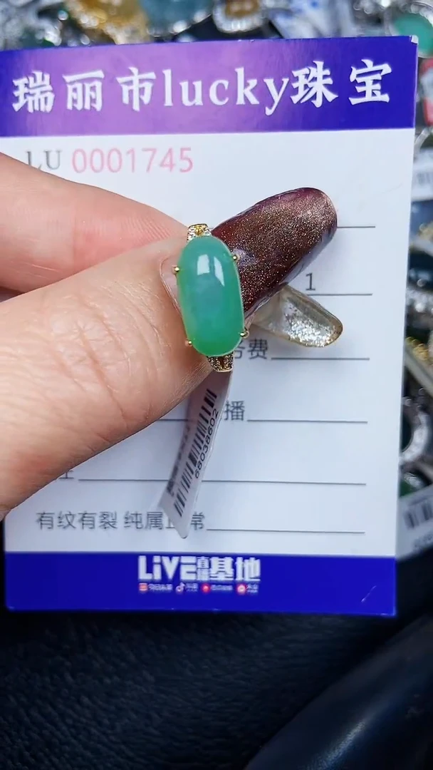 颈饰银S925镶嵌翡翠1745