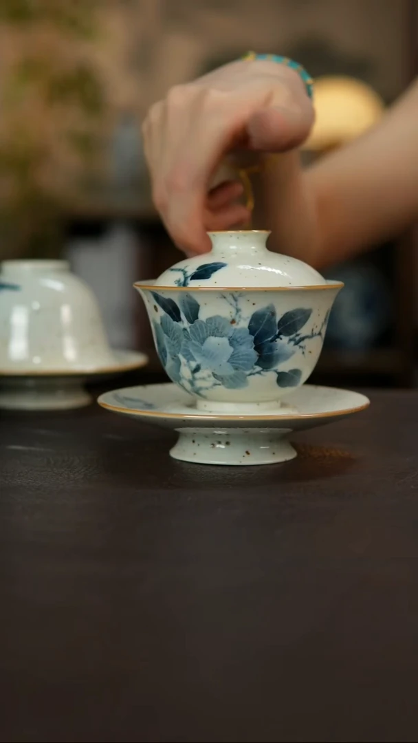 杯景德镇陶瓷杯碗柴烧多人
