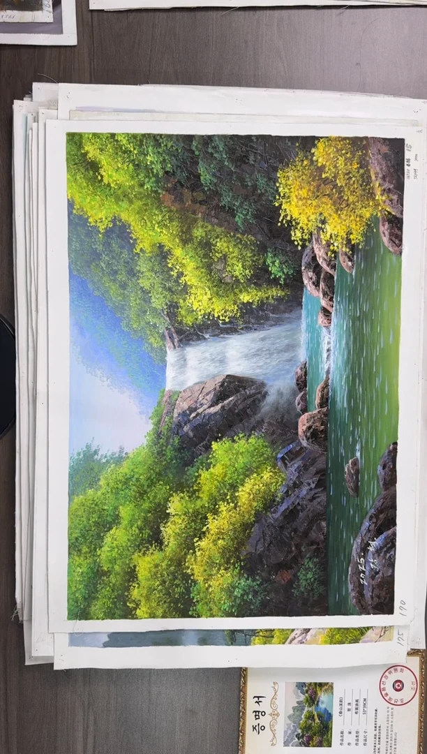 油画【69号】约50*70cm丨朝鲜原创纯手绘孤品油画丨顺丰包邮