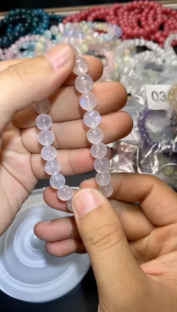 【闪购商品】水晶手串未镶嵌蓝月267