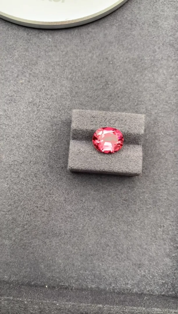未镶嵌珠宝半成品碧玺5.1ct粉碧玺 定制  GE