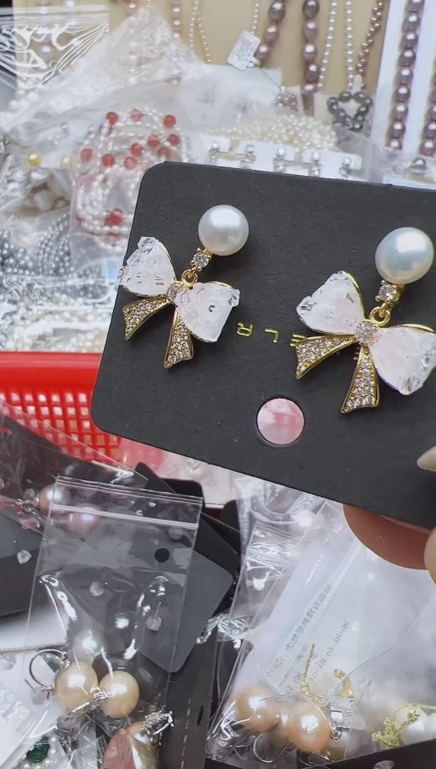 未镶嵌耳饰淡水珍珠耳环多样性发其一