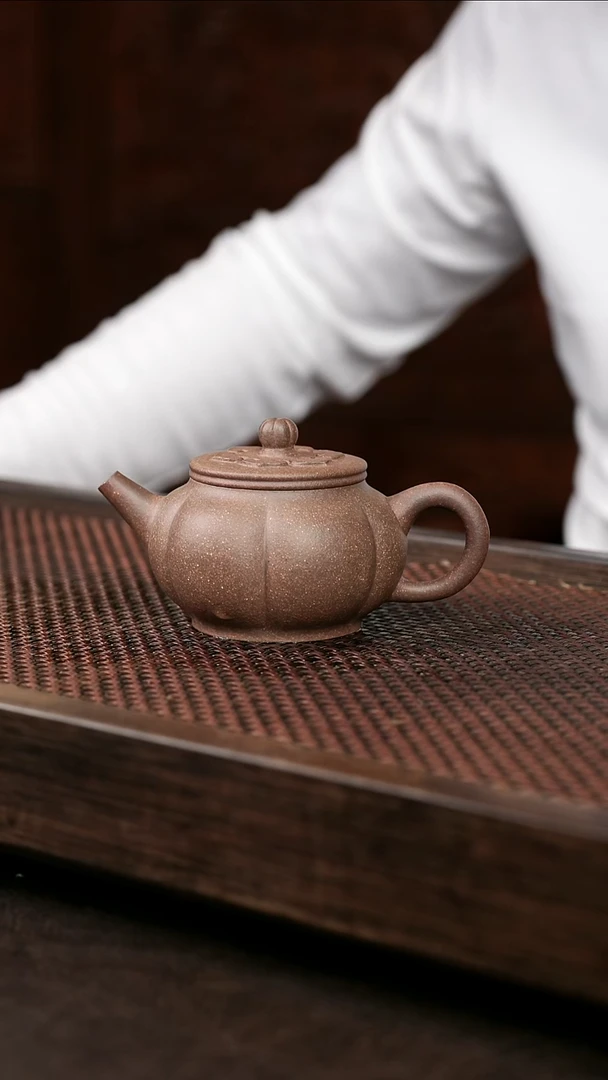 茶壶紫砂岩中泥灯笼壶6
