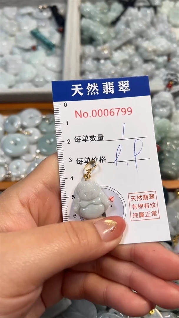 翡翠未镶嵌吊坠(不含链)6799