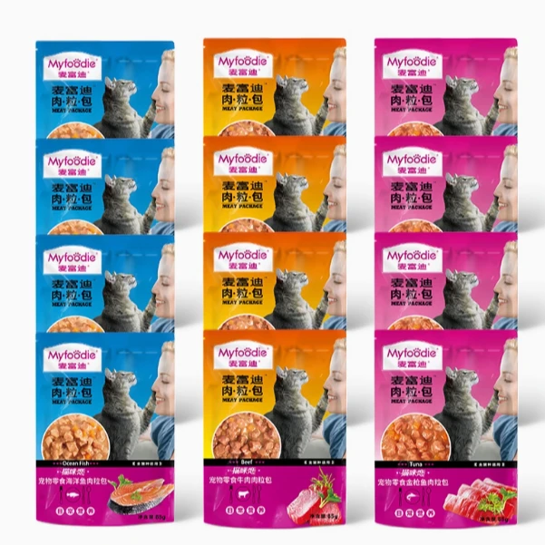 麦富迪猫湿粮妙鲜肉粒包猫咪恋成幼猫罐头零食欧美拌饭粮85g