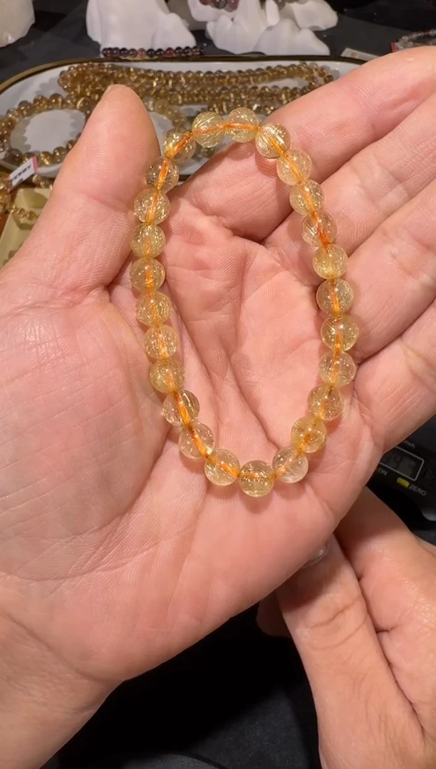 未镶嵌手串发晶SJ-596金发晶