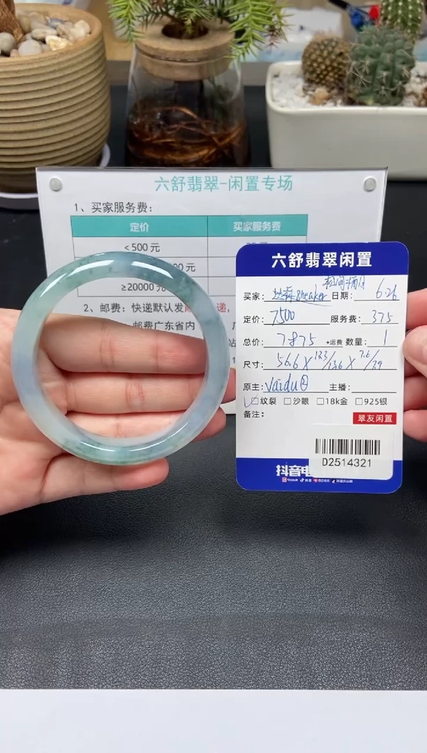 翡翠手镯未镶嵌松**月D2514321