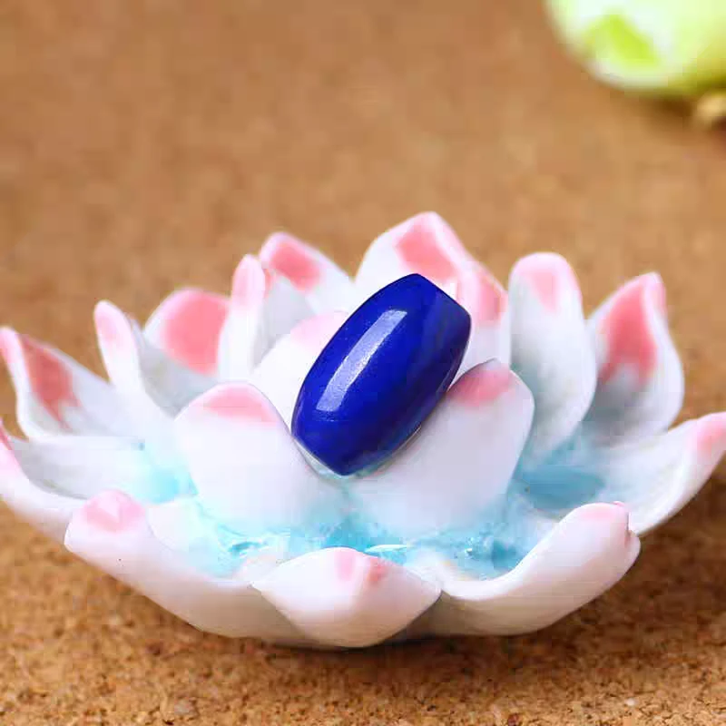 620号蓝色桶珠吊坠22*14.7mm