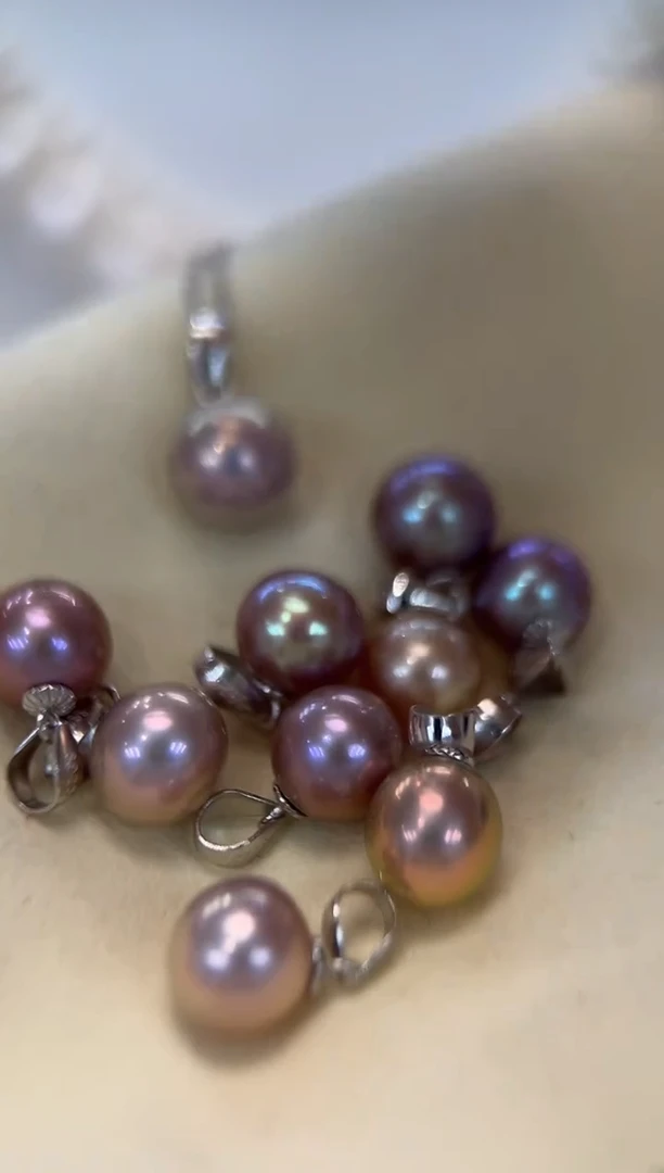 【闪购商品】淡水珍珠颈饰银S925镶嵌吊坠多样性发货