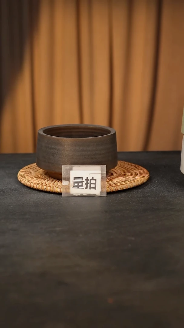 【闪购商品】瓷片泥泥手工花盆口10高7