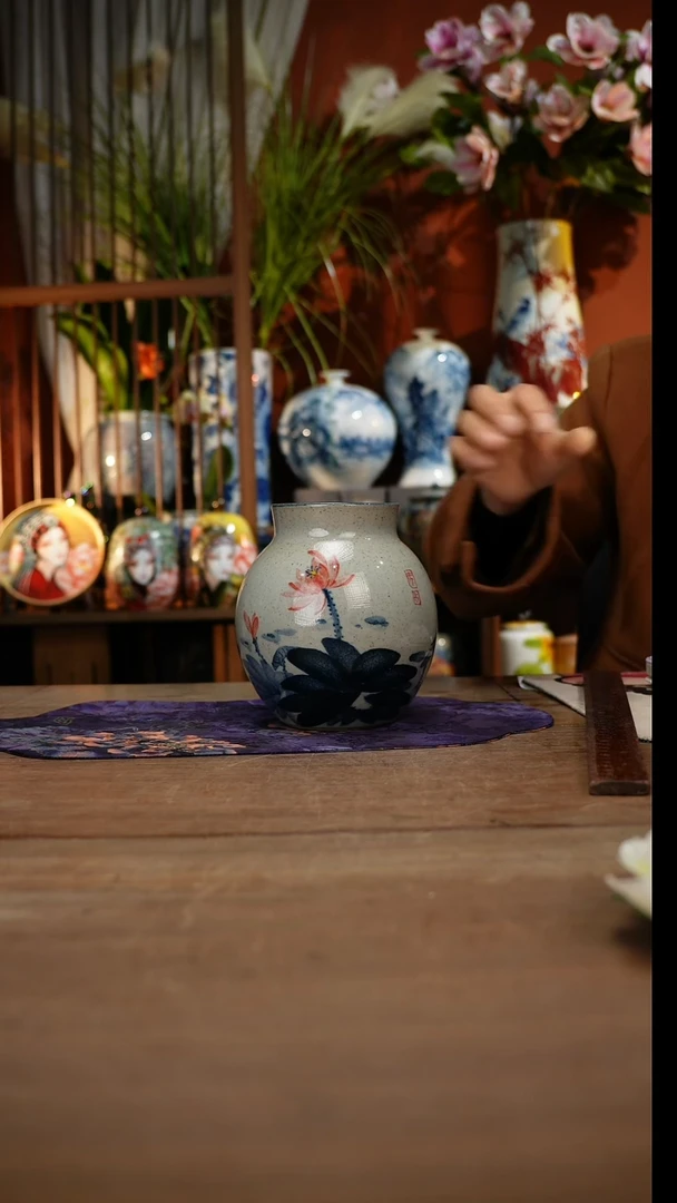 当代当代高温釉下彩手绘陶瓷餐具