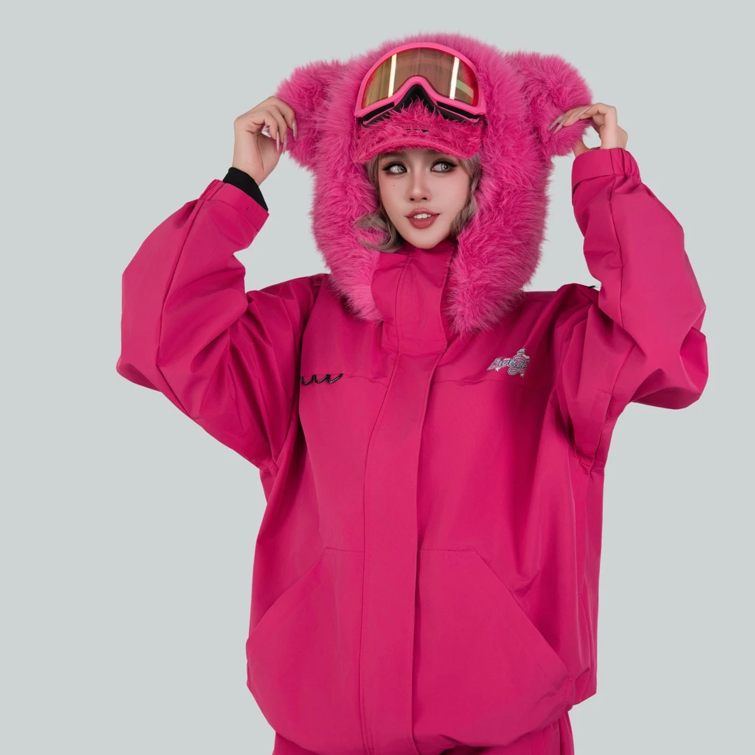 限定上新-SWAGLI【草莓熊】滑雪服外套裤子防风防水单双板户外女