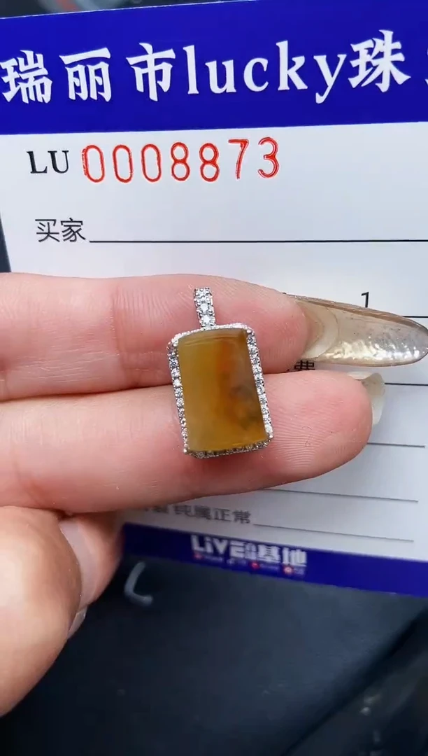【闪购商品】翡翠颈饰银S925镶嵌8873