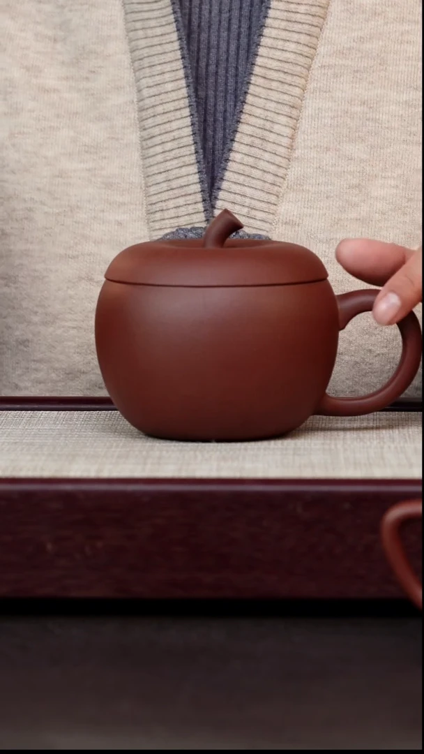 茶杯紫砂光素苹果杯