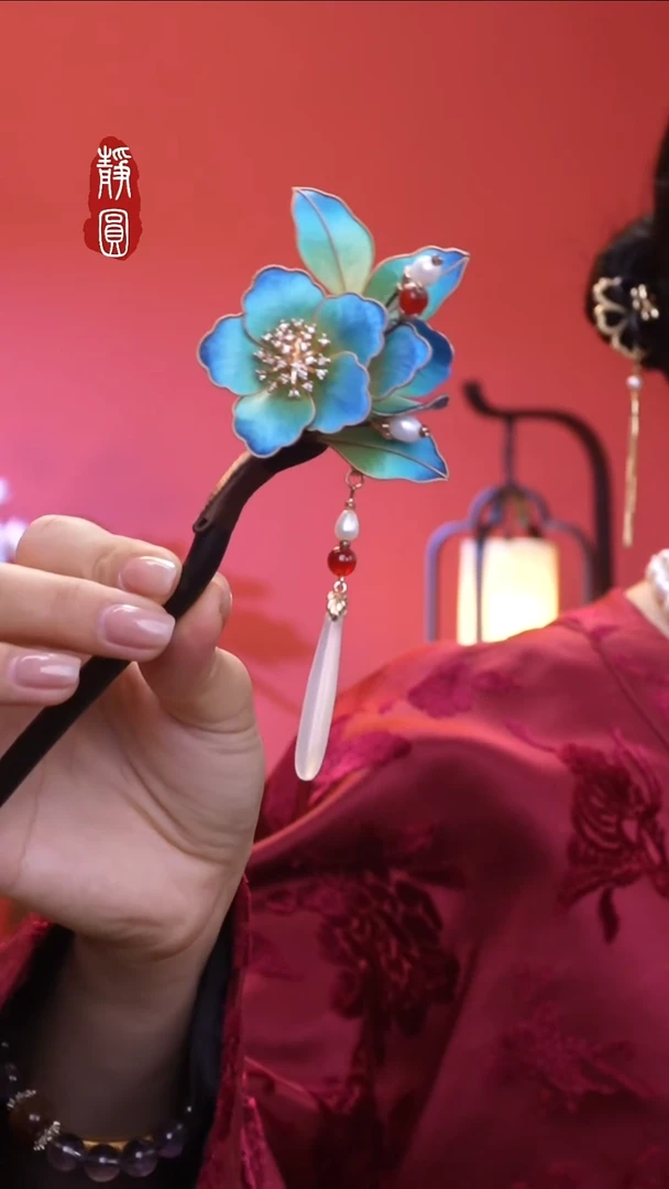 织绣纯手工非遗苏绣【发簪】