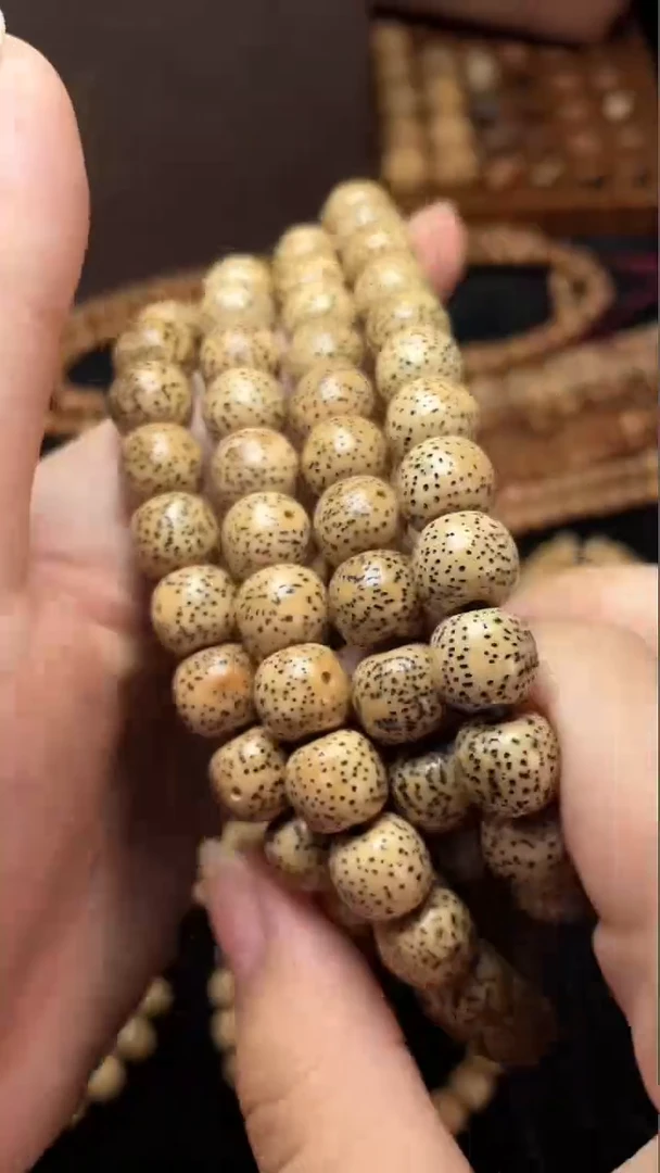 吊坠星月菩提精工级陈籽10*9桶珠长串
