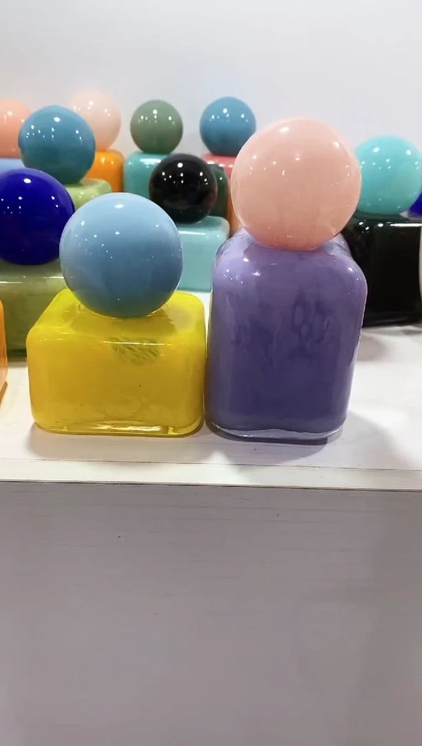 慕忆家手作琉璃花瓶两对
