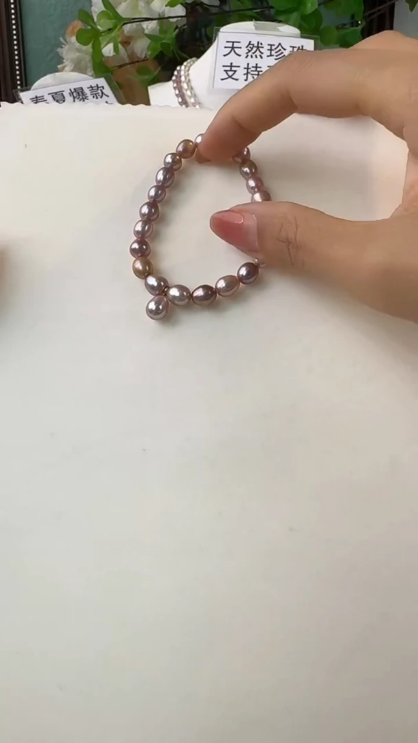 淡水珍珠银S925镶嵌颈饰1