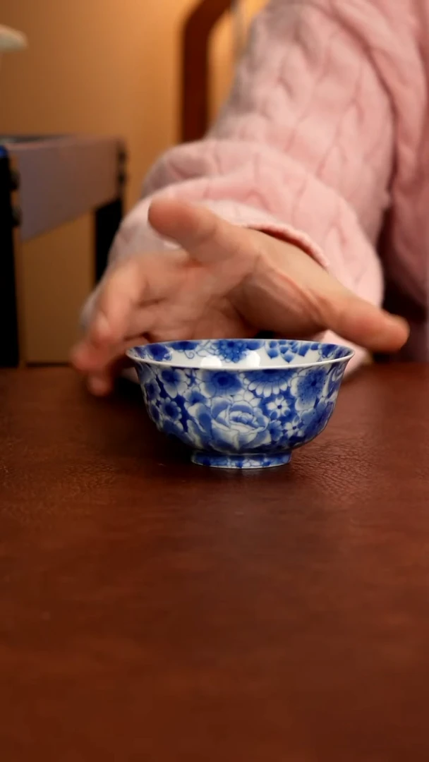 景德镇瓷器，青花瓷手绘茶具~