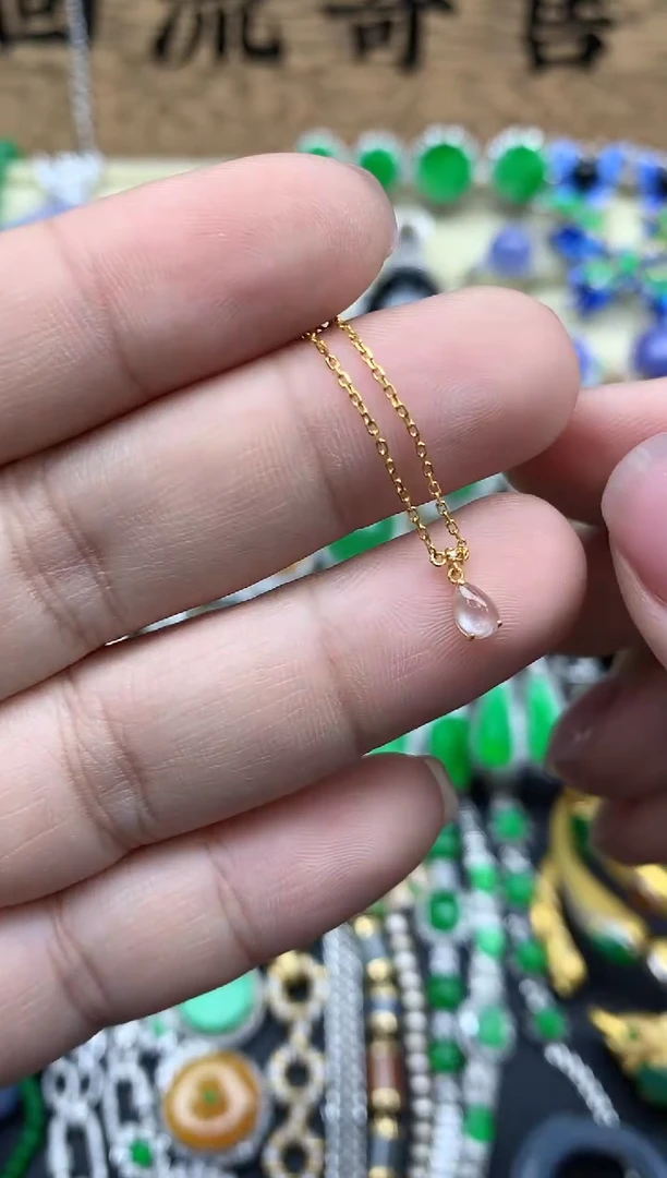 【闪购商品】翡翠颈饰18K金镶嵌293-中国好珍宝