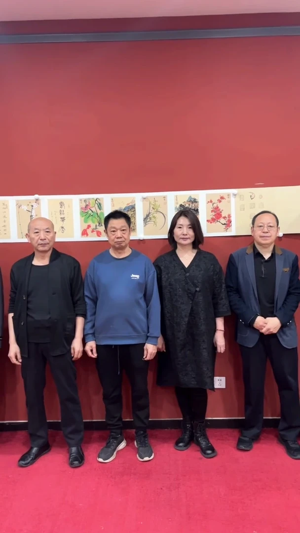 书法多位老师书画合作册页