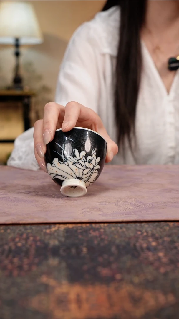 杯景德镇陶瓷杯碗柴烧多人