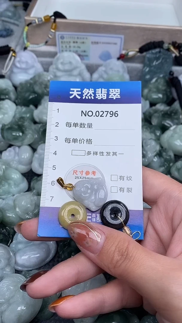 颈饰未镶嵌翡翠纯天然A货翡翠2796