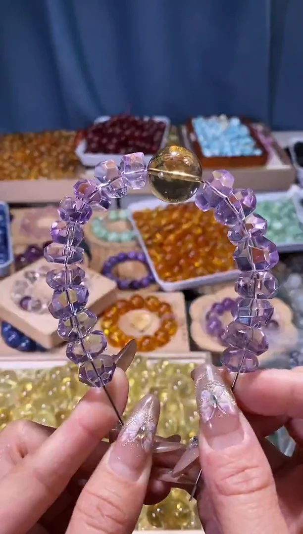 未镶嵌手串水晶K07玻利维亚隔珠一颗