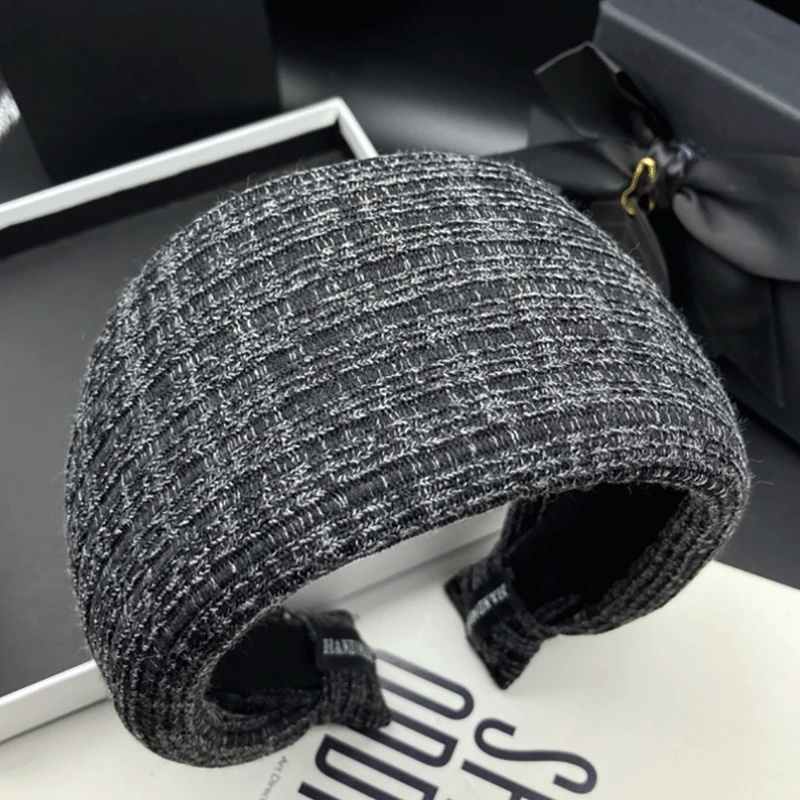 新款宽边发箍头箍成人高档秋冬女士甜美韩版复古港风遮白发显脸小