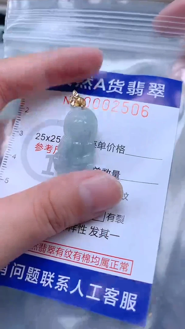 翡翠未镶嵌吊坠(不含链)1