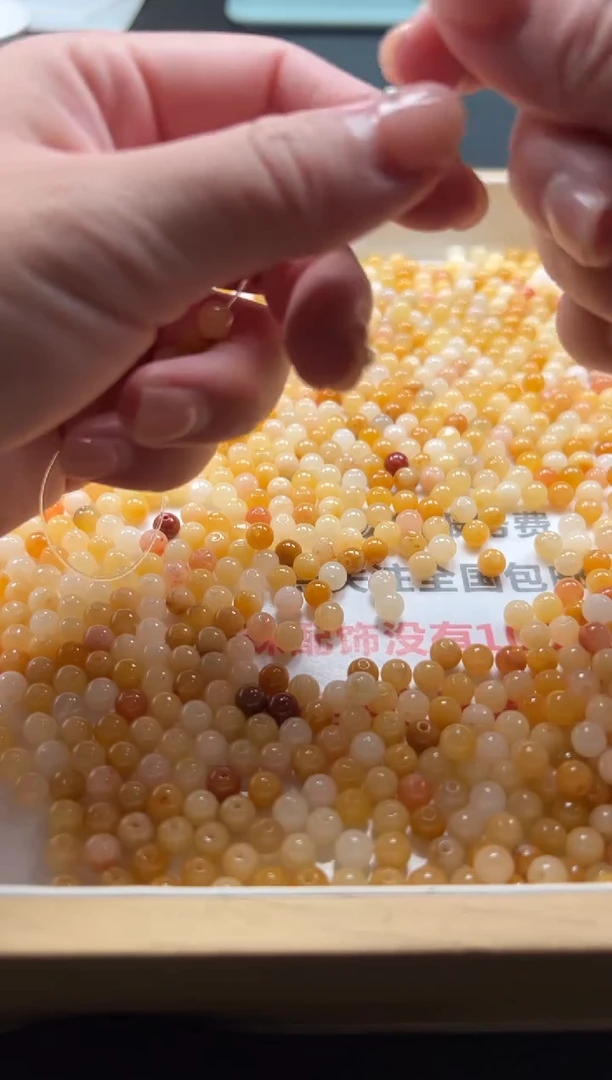 合金手串石英质玉（金丝玉）11111