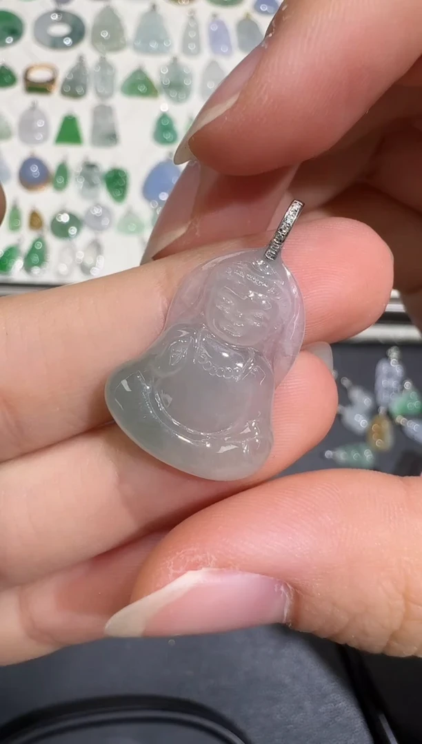 翡翠18K金镶嵌颈饰X0722-1501-691