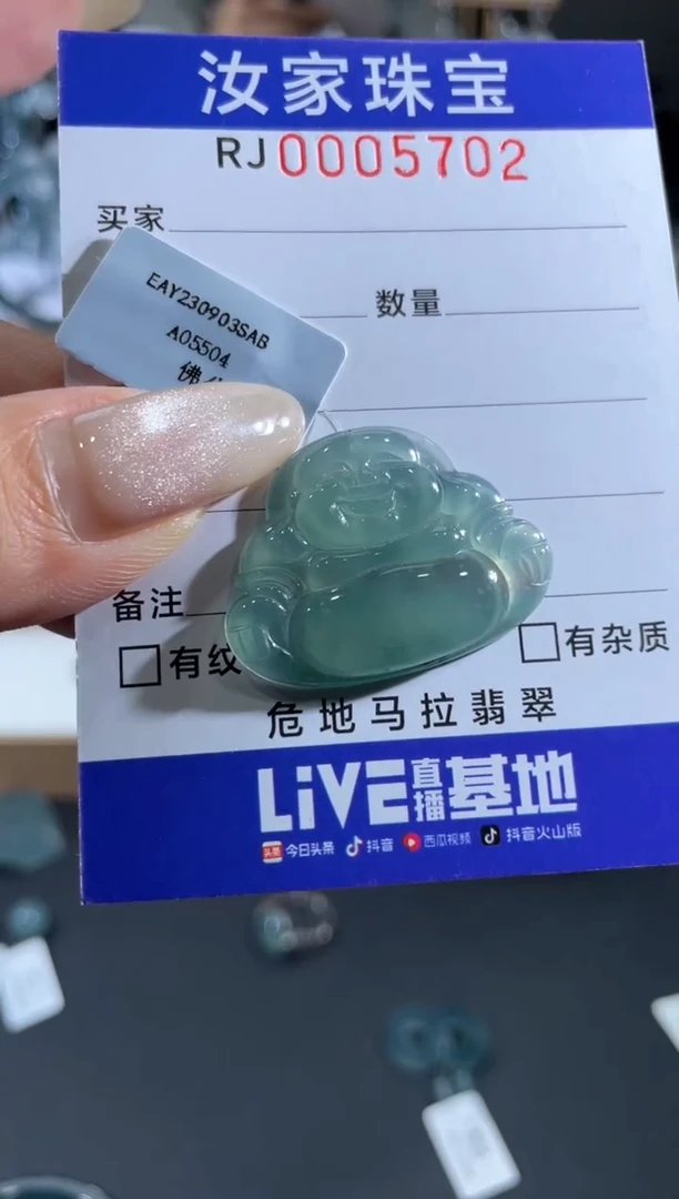 未镶嵌挂件翡翠5702