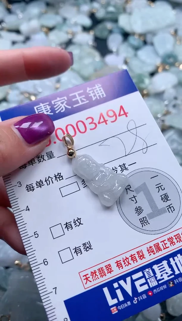 颈饰未镶嵌翡翠3494