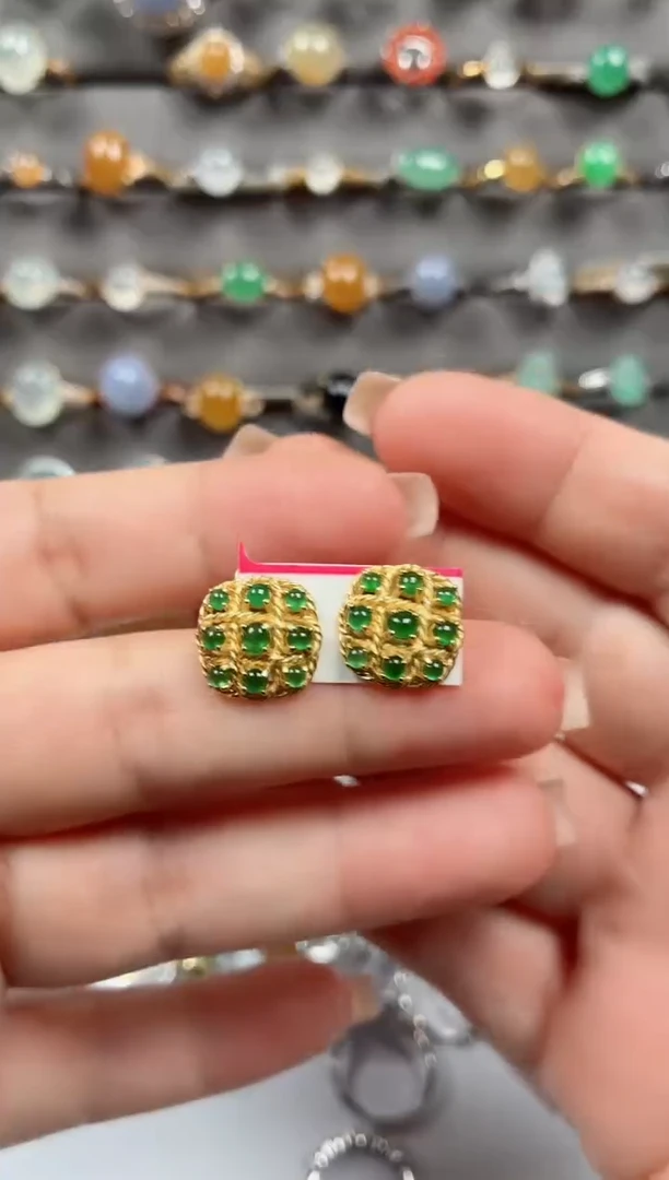 银S925镶嵌戒指翡翠.