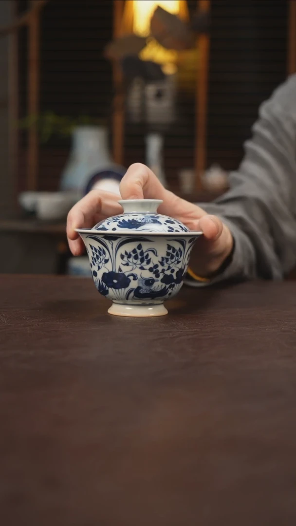 杯景德镇陶瓷杯碗柴烧多人