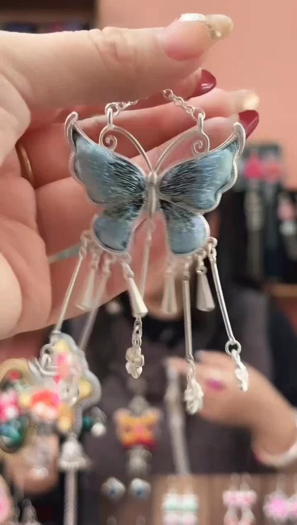 织绣艺枝独绣手工饰品122