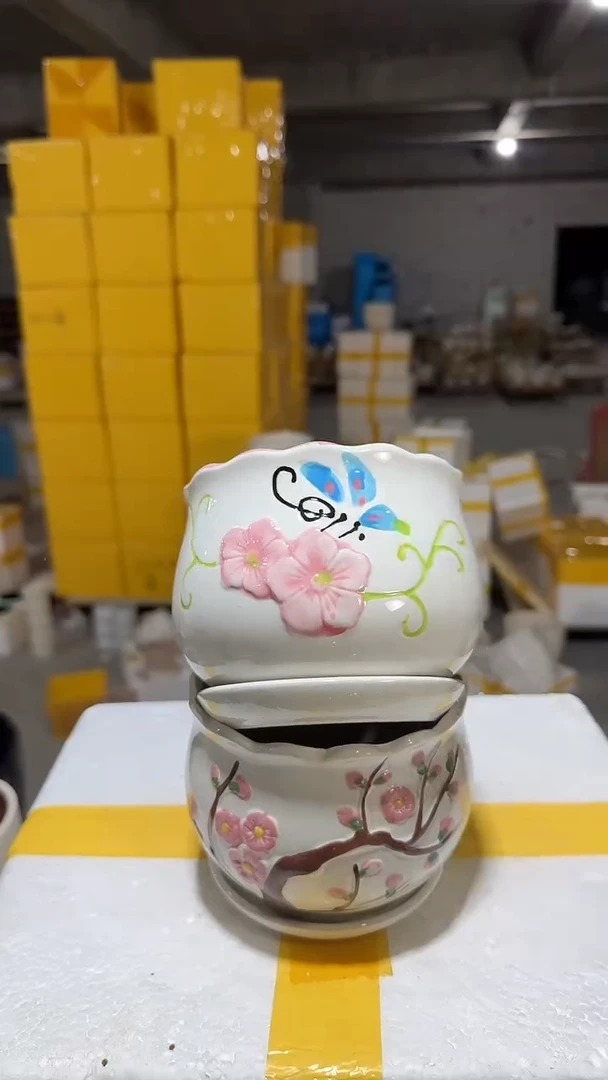 高温陶瓷花盆+13-23
